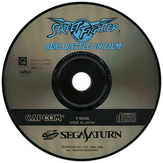 Street Fighter Real Battle On Film box art for Sega Saturn